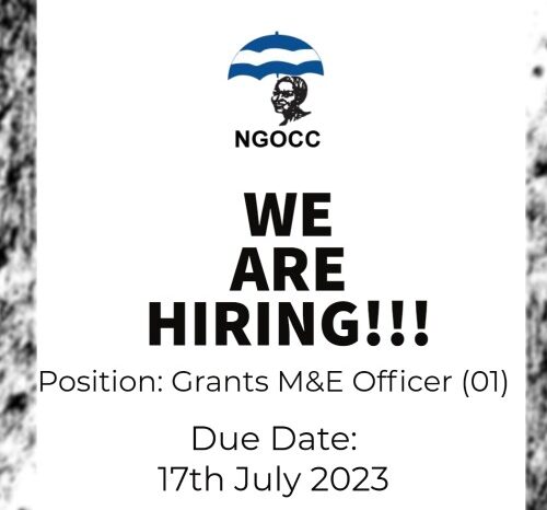 Job Advert for Grants M&E Officer